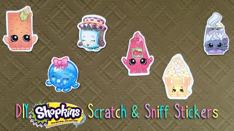 DIY Shopkins Scratch and Sniff Stickers Tutorial (Using Koolaid!)