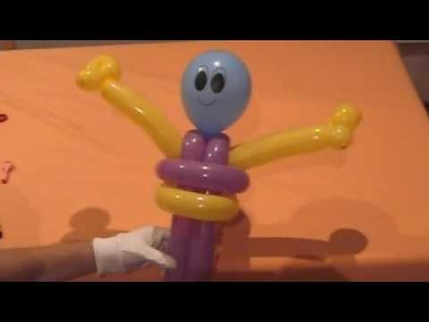 EXCELLENT Balloon Twisting Instuctions on how to twist a BALLOON MAN or BALLOON ALIEN