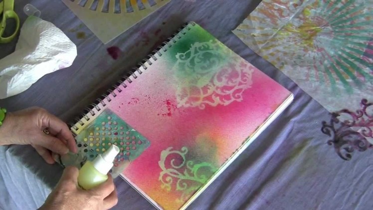 Fast and Fancy Mixed Media Backgrounds Lesson 5
