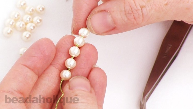 How to add Additional Griffin Silk to a Pearl Knotting Project