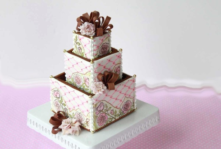 How to Assemble 3-D Cookie Wedding Cake Boxes