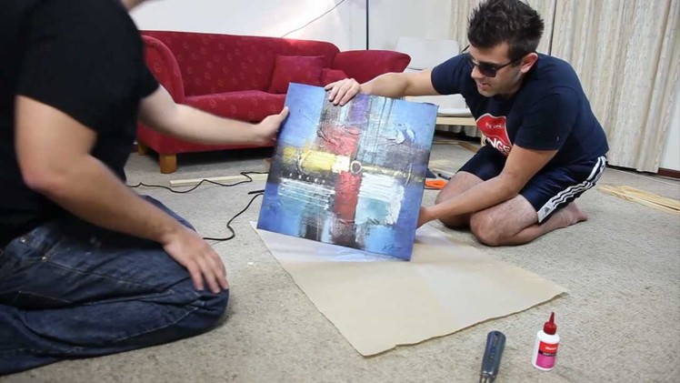 How to build a wooden frame to mount your canvas art