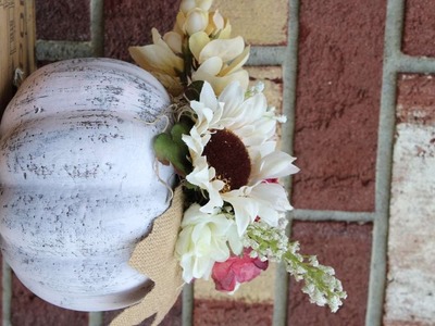 How To Create A Shabby Chic Fall Pumpkin - DIY Home Tutorial - Guidecentral