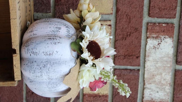 How To Create A Shabby Chic Fall Pumpkin - DIY Home Tutorial - Guidecentral