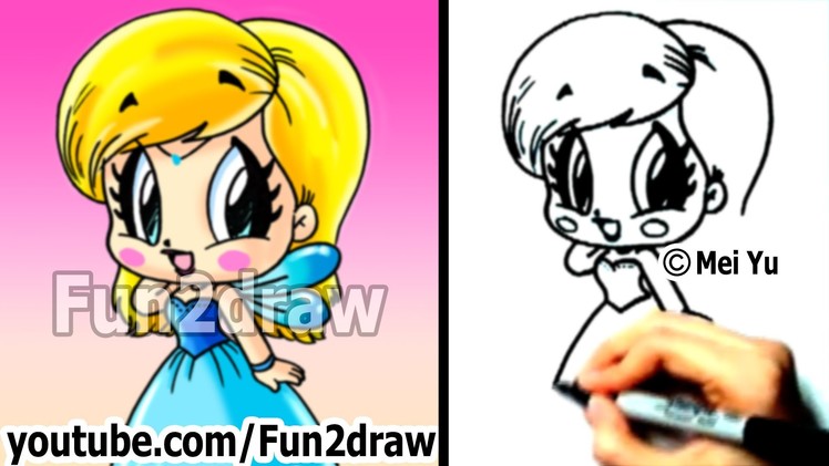 How to Draw a Chibi - Fun2draw Fairy Princess - Draw People - Learn to Draw
