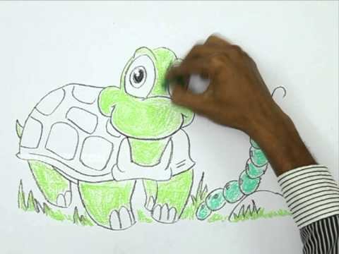 How to Draw a Friendly Turtle