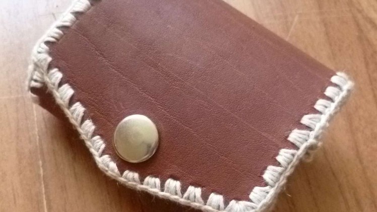 How To Make A Cute Leather Coin Purse - DIY Crafts Tutorial - Guidecentral
