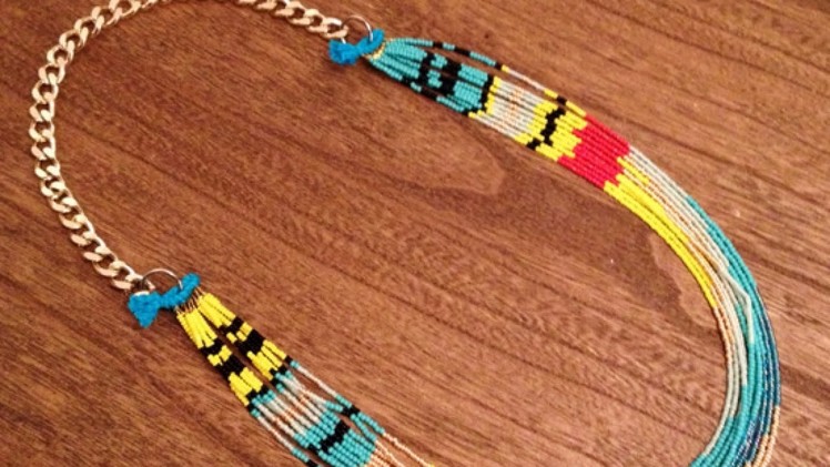 How To Make a Native American Necklace - DIY Style Tutorial - Guidecentral