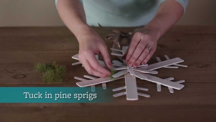 How to Make a Paint Stick Snowflake