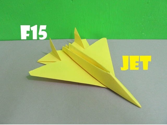How to Make a Paper F15 Eagle Jet Fighter Plane - Easy Tutorials