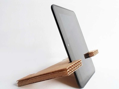 How To Make A Simple Cardboard Tablet Stand - DIY Technology Tutorial - Guidecentral