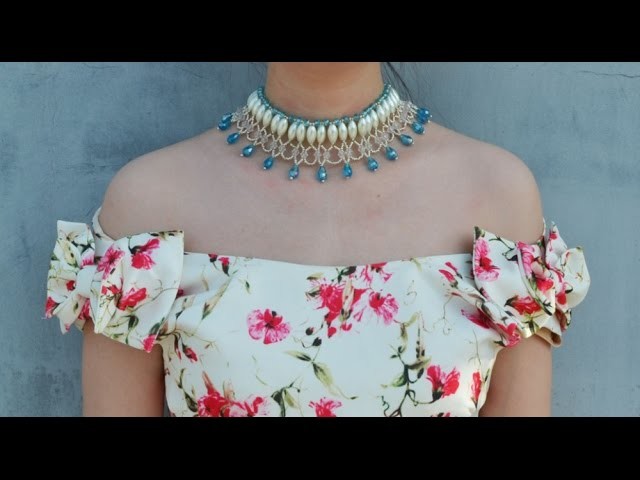 How to Make a Unique Beaded Necklace with Pearls and Crystals for Brides