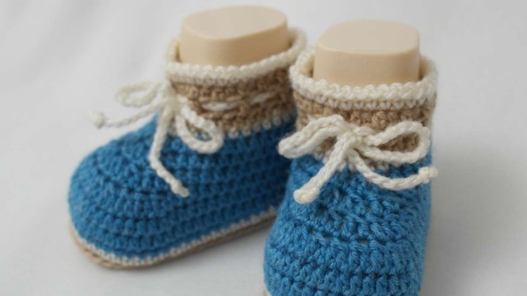 How To Make Cute Crocheted Baby Boy Booties - DIY Crafts Tutorial - Guidecentral
