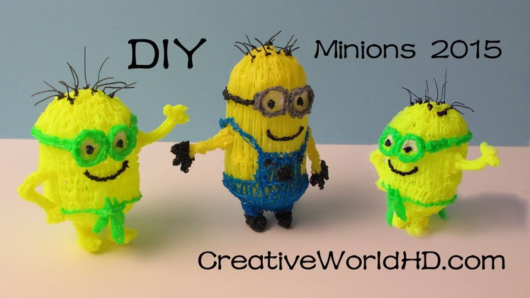 How to Make Minion 2015 - 3D Printing Pen Creations.Scribbler DIY Tutorial