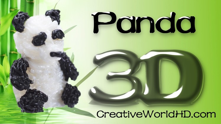 How to Make Panda Bear - 3D Printing Pen Creations.Scribbler DIY Tutorial