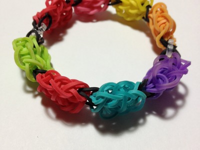 How to make the new rainbow loom bracelet: The Flower bomb bracelet