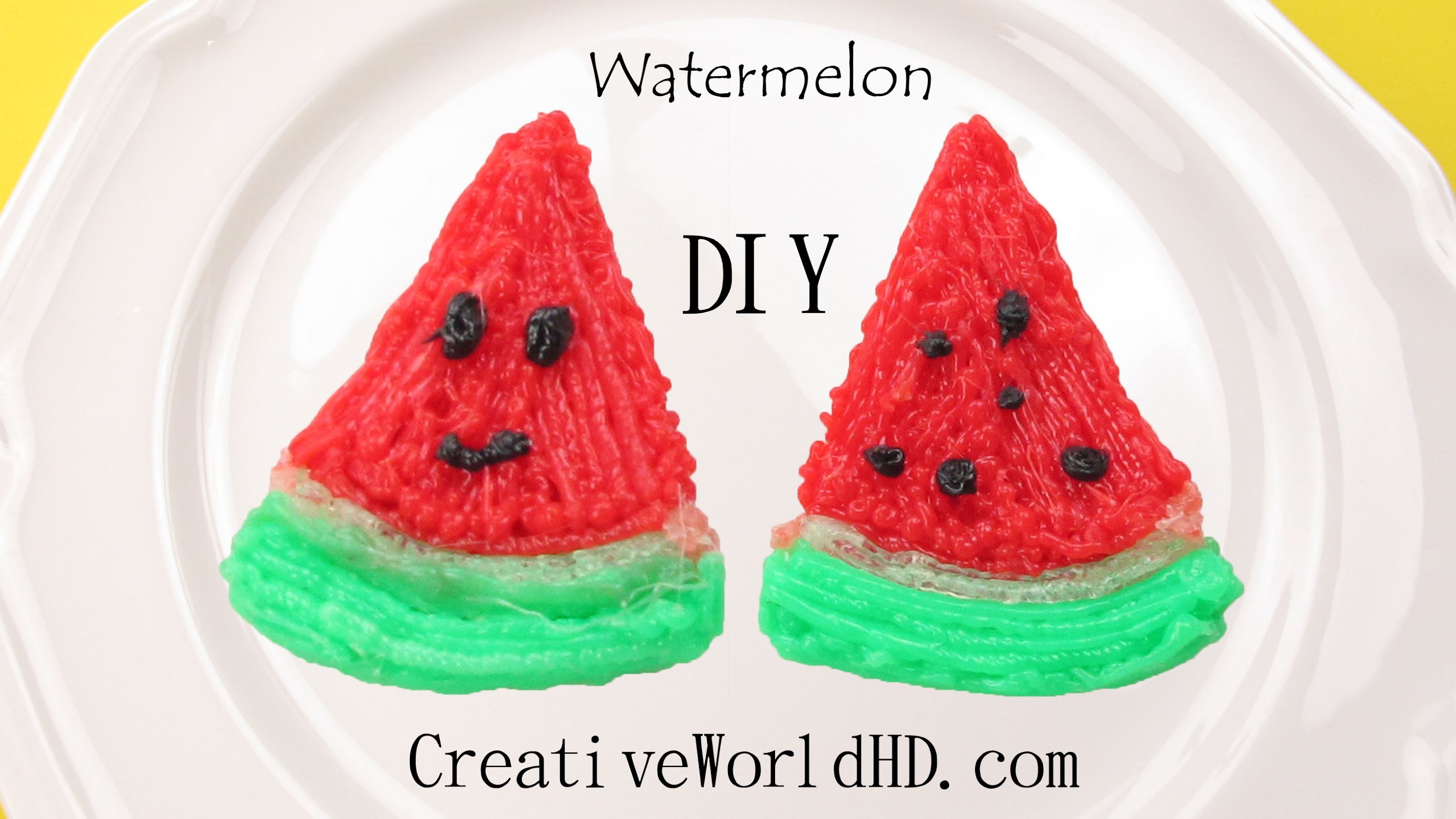 How to Make Watermelon - 3D Printing Pen Creations.Scribbler DIY Tutorial