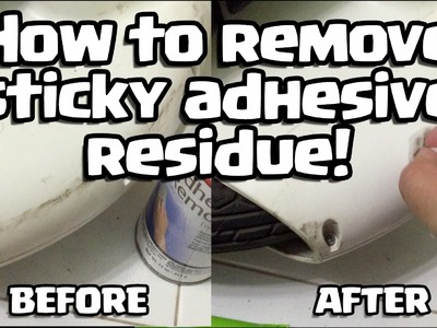 How to remove sticky adhesive residue