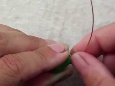 How To Wire Wrap Top Drilled Beads