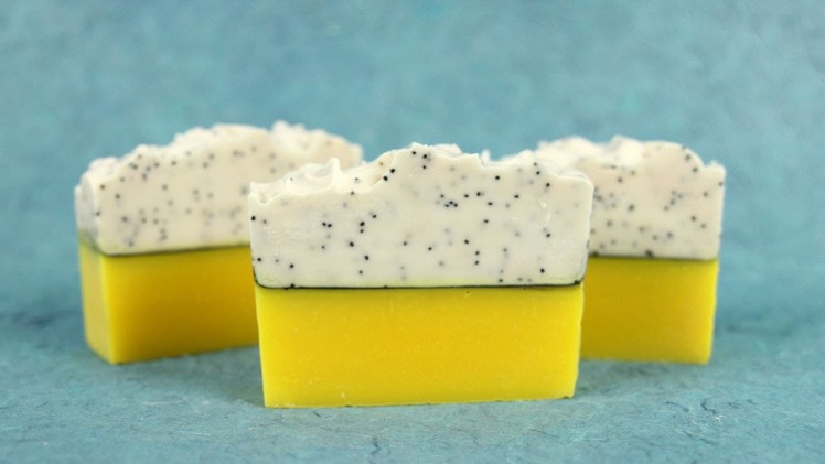 Make Lemon Poppy Soap
