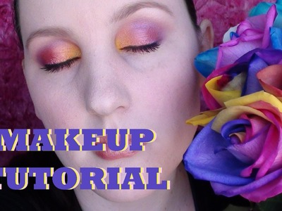 Makeup Tutorial - Rainbow Roses Inspired Look