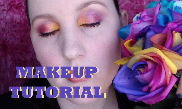 Makeup Tutorial - Rainbow Roses Inspired Look