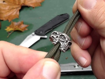 New Schmuckatelli proto Gemini bead for paracord & knives