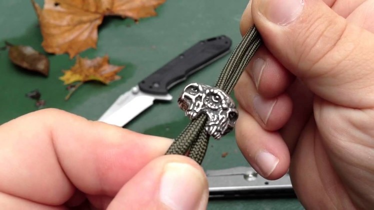 New Schmuckatelli proto Gemini bead for paracord & knives