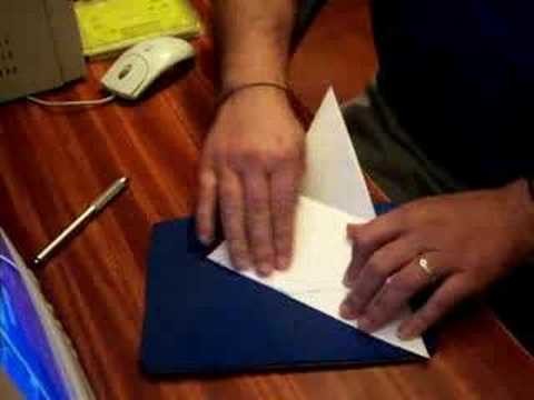 Origami como enviar una carta sin sobre (instructions)