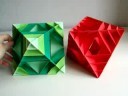 Origami - modular - scaled octahedron (Laura Azgoaca) - dutchpapergirl