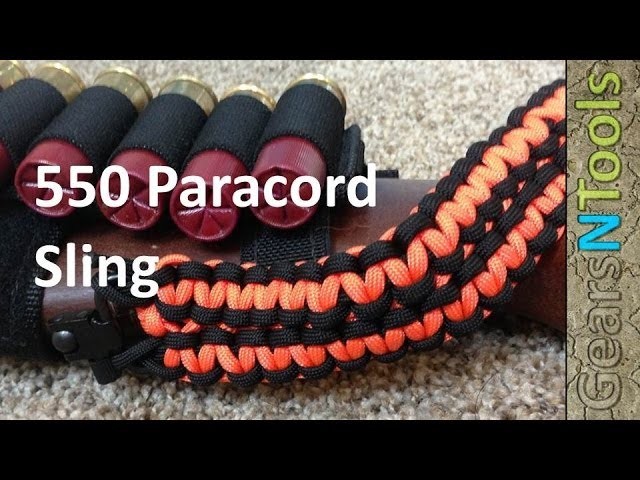 Paracord 550 sling for shotgun. Rifle DIY Instruction