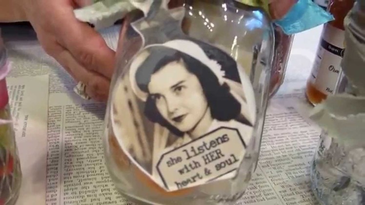 Perfume Bottle Embellishments for Mason Jars