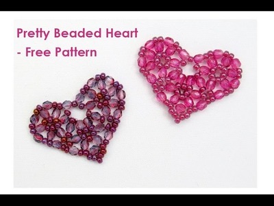 Pretty Beaded Hearts DIY