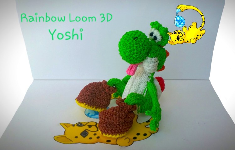 Rainbow Loom 3D Yoshi (Part 14.15)