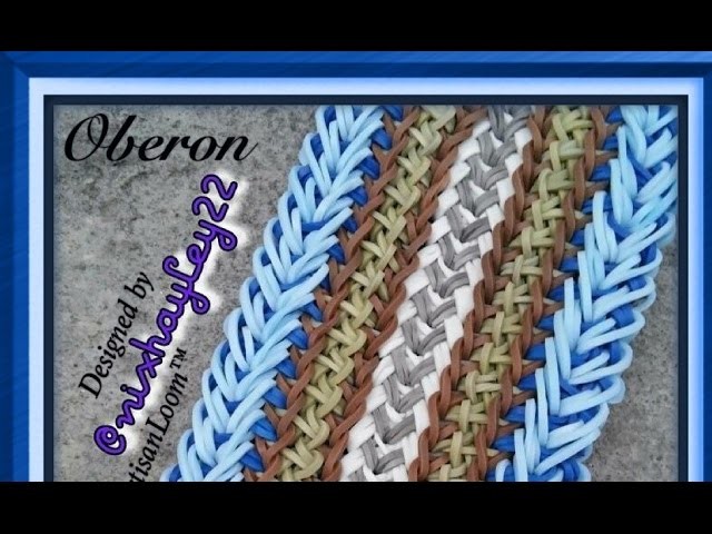 Rainbow Loom Band Oberon Bracelet Tutorial.How To