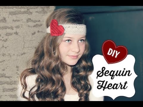 Sequin Heart DIY | ShowMeCute