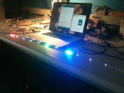 Single line 24h clock made from 1m NeoPixel LED strip