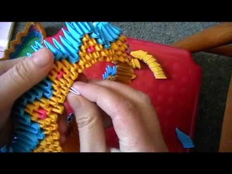 3D origami dragon boat part 2
