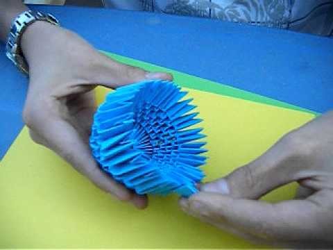 3D origami  flower  tutorial