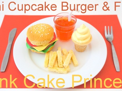 April Fools' Prank Trick Food Recipe - Mini Cupcake Burger & Fries Meal by Pink Cake Princess