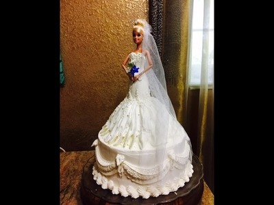 Bride Barbie Doll Cake- Cake Decorating- Buttercream