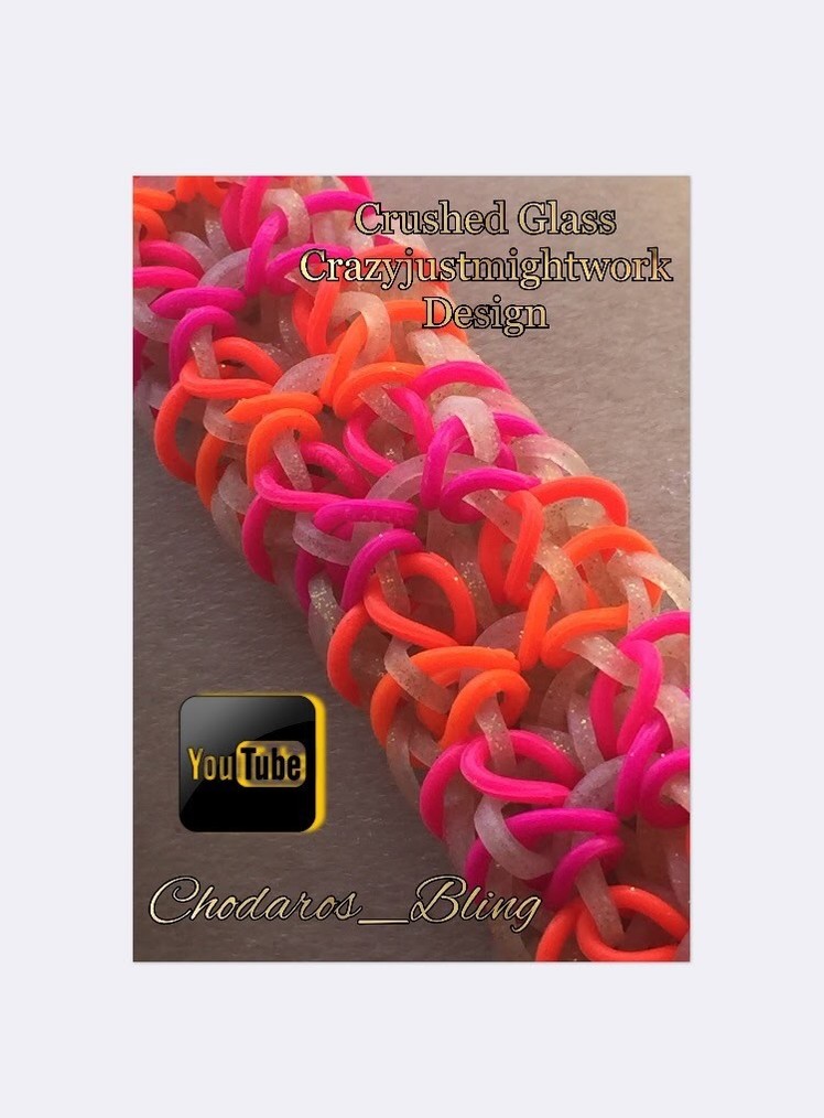Crushed Glass Hook Only Loom Bracelet How to Tutorial