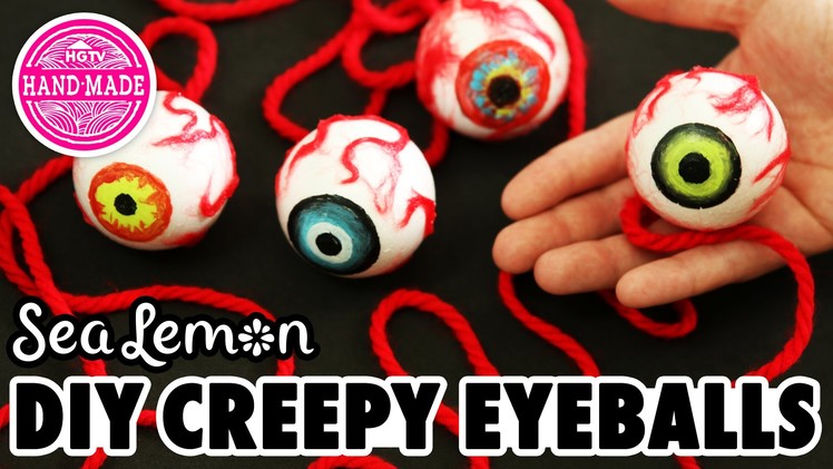 DIY Creepy Eyeballs with Sea Lemon - HGTV Handmade