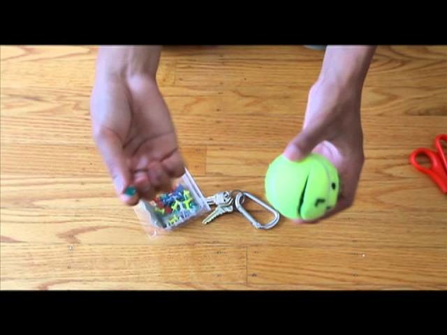 DIY Episode 1: Tennis Ball Key Holder