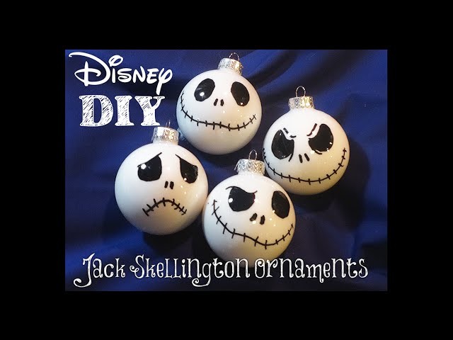 DIY: Jack Skellington Christmas Ornaments! Super Easy To Make! Nightmare Before Christmas Disney