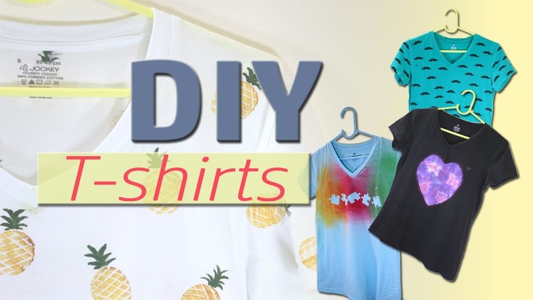 DIY T-shirts. Summer T-shirt prints