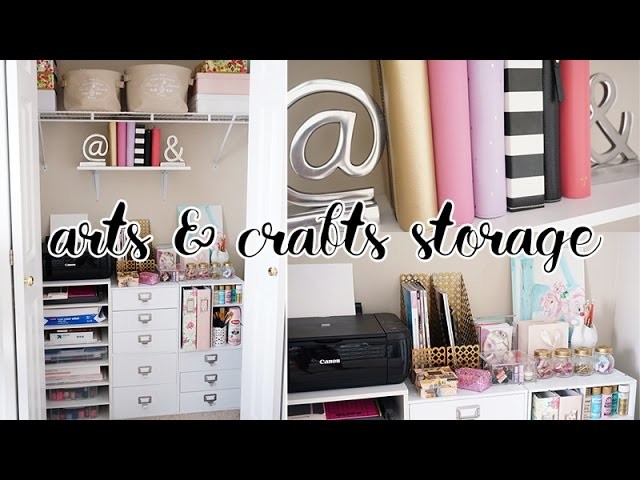 EASY Office Closet Makeover! Arts & Crafts Storage Closet | Charmaine Dulak