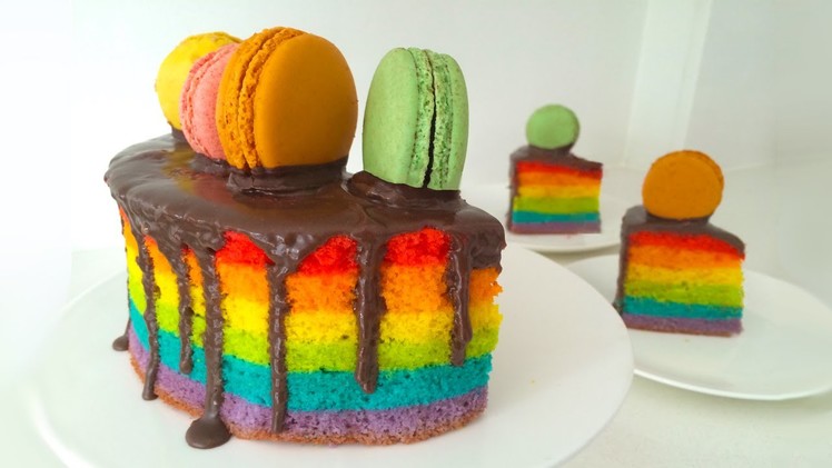 Easy Rainbow Cake by Ann Reardon How To Cook That