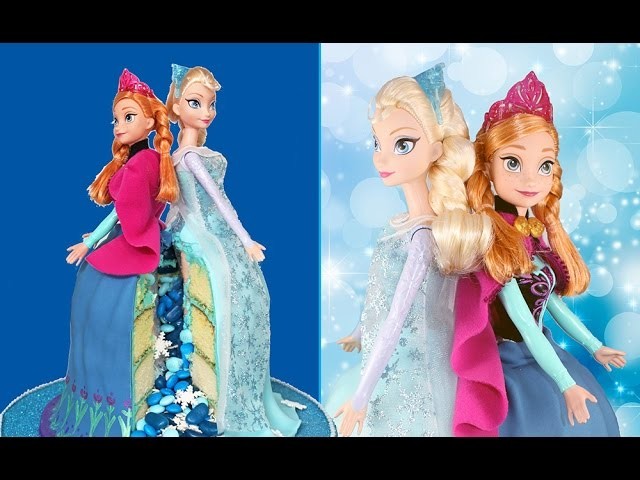 FROZEN CAKE! Elsa & Anna Princess PINATA Cake feat. BOTH Elsa AND Anna