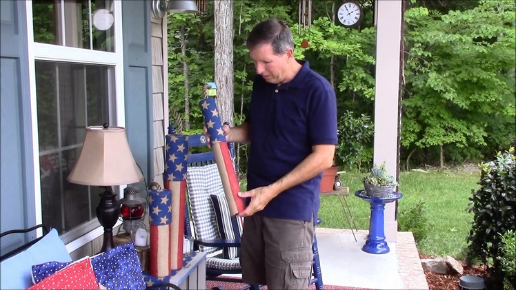 Homemade Firecracker Decorations for Your Porch